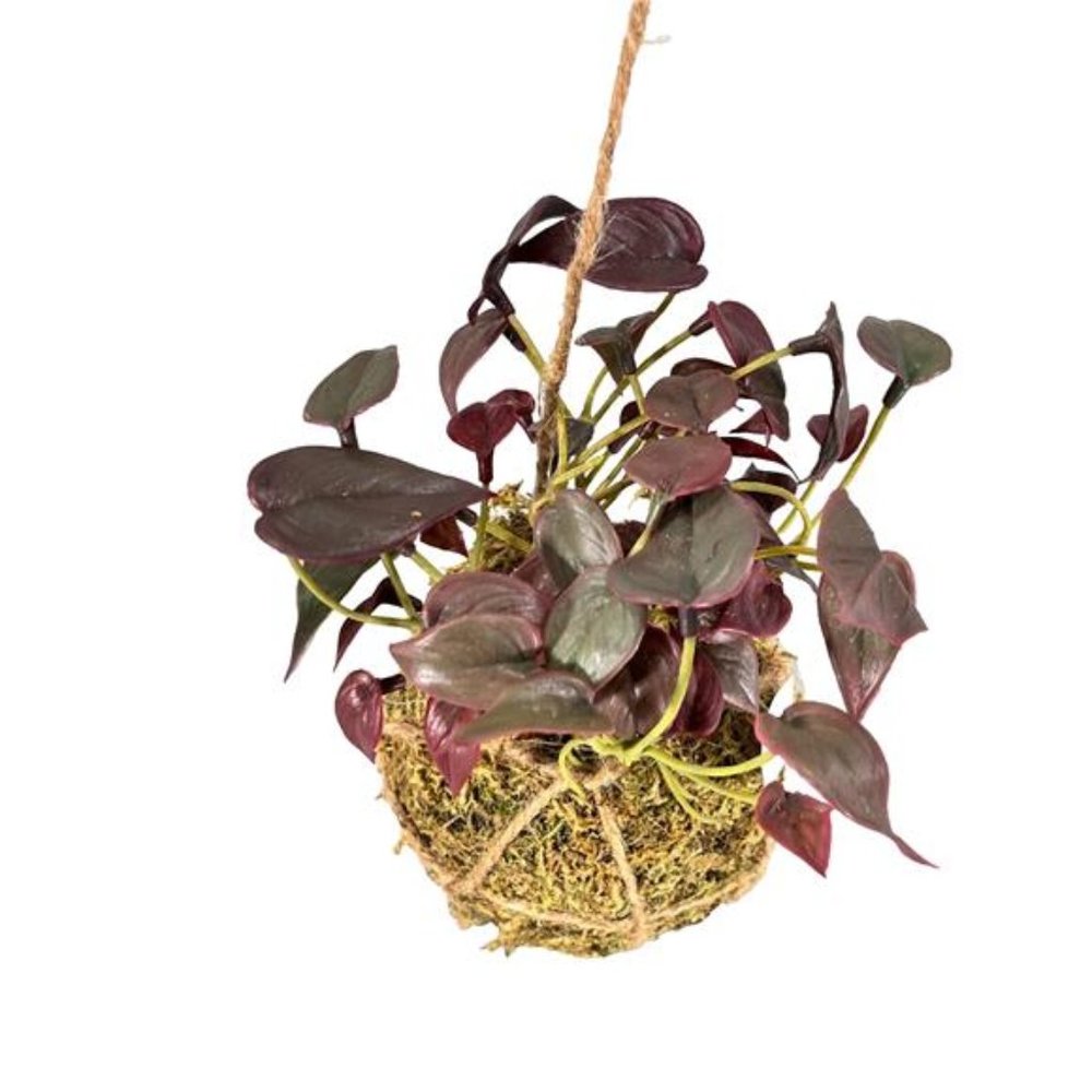 Primitives by Kathy Artificial Botanical Hanging Plant - Philodendron